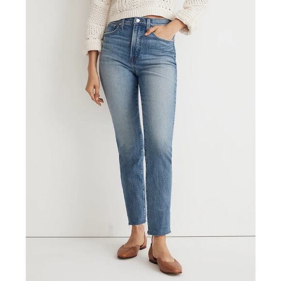 Madewell The Perfect Vintage Jean in Bainton Wash: Raw-Hem Edition Size 27 - Picture 2 of 11